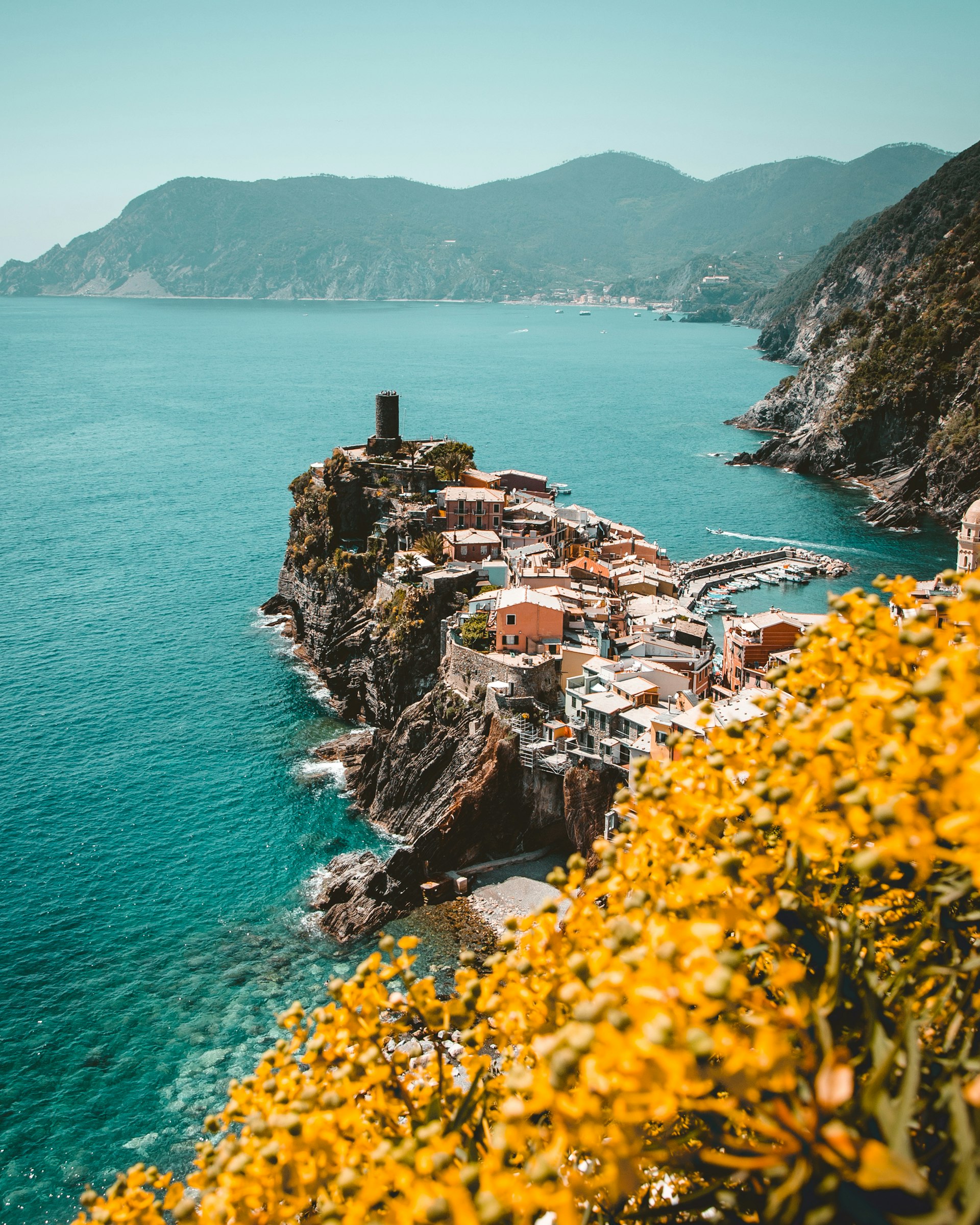 Vista da Costa Amalfitana na Itália