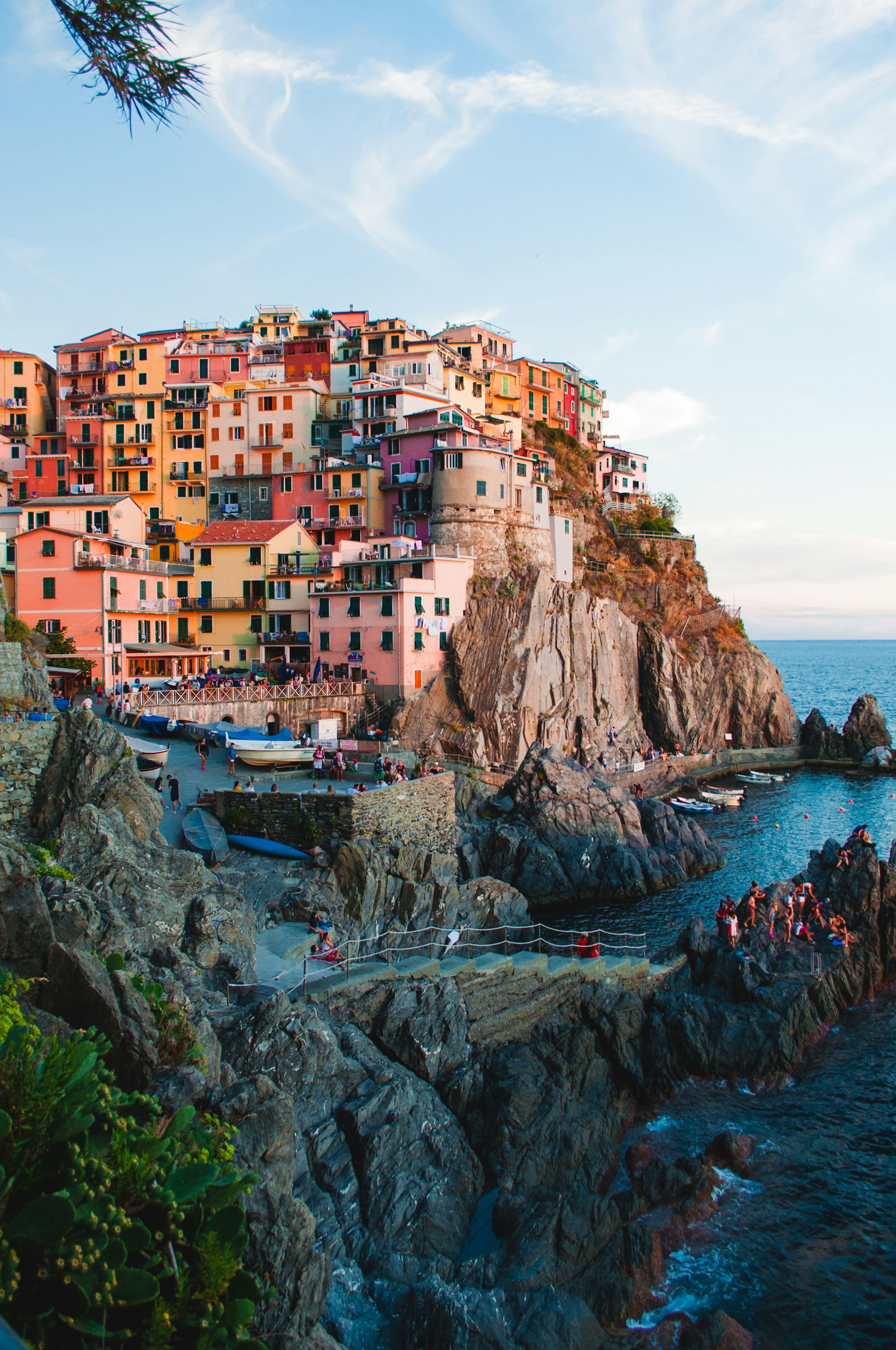 Vila de Manarola na Costa Italiana